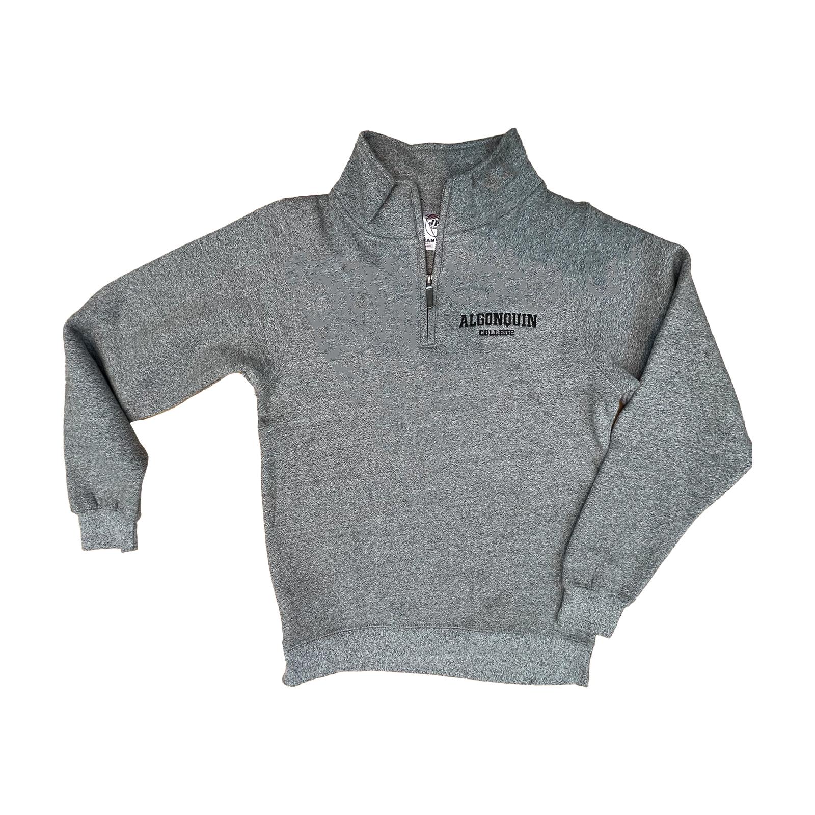 Salt & Pepper 1/4 Zip Sweater - Grey