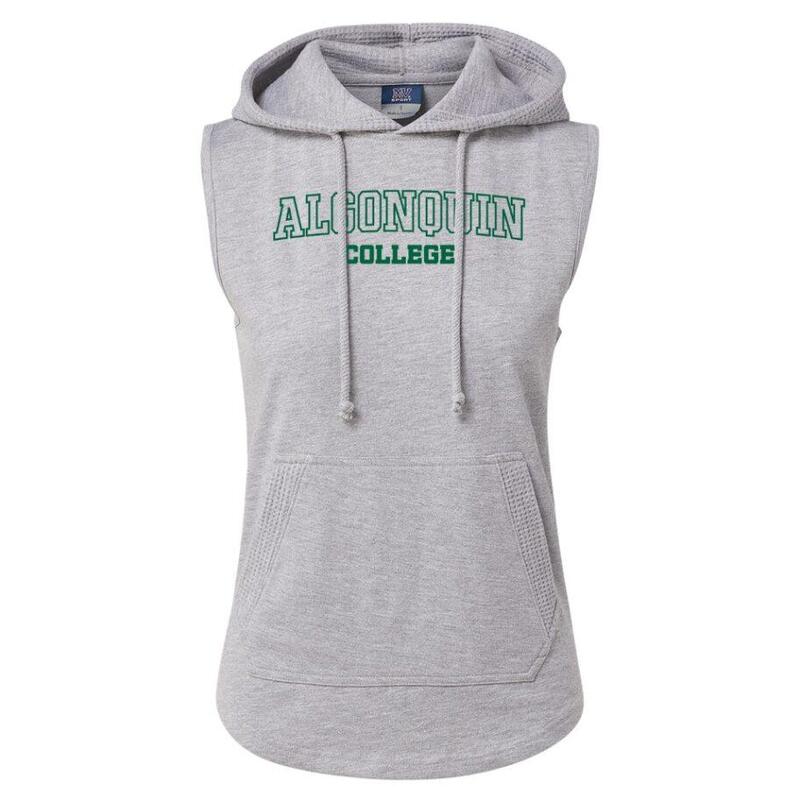 Sleeveless Hood in Heather Grey