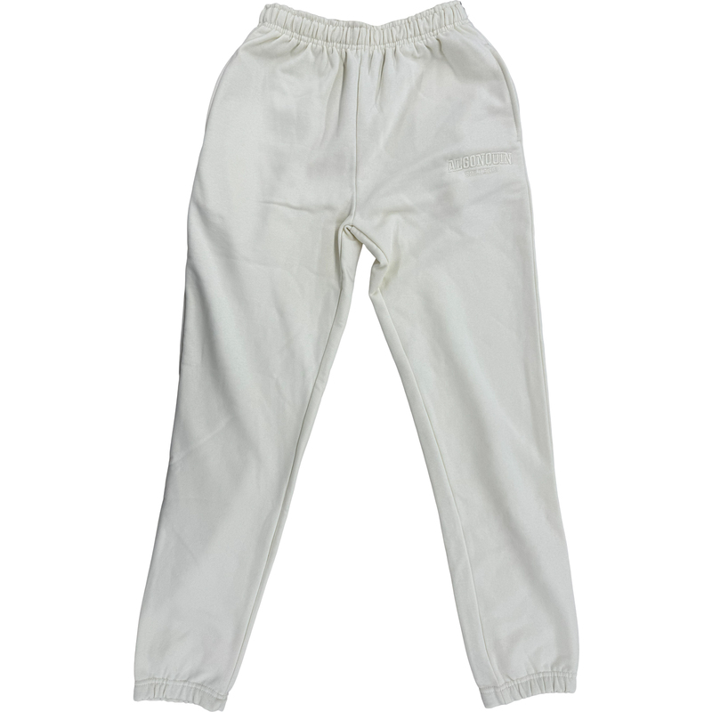 Layer Essentials Pant Embroidered Logo in Natural