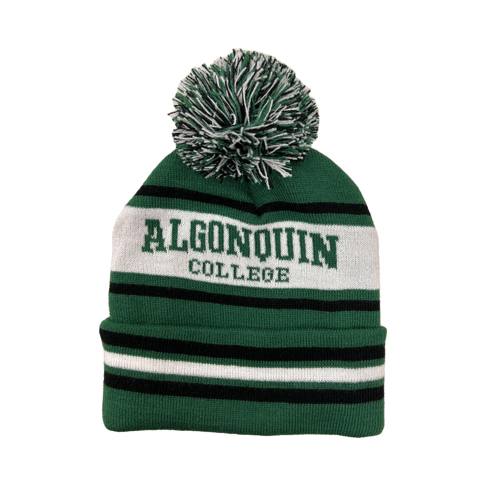 Jacquard Knit Pompom Toque