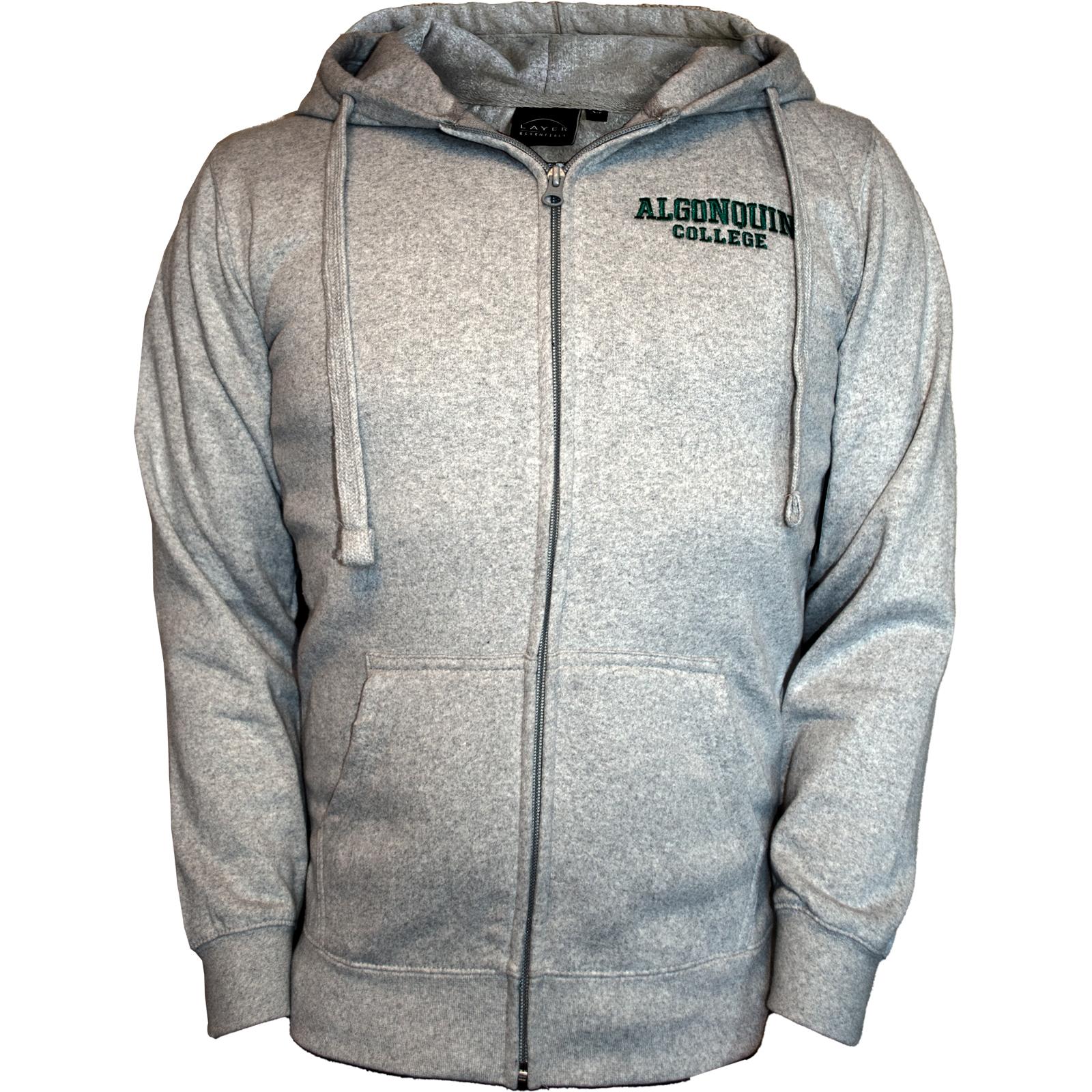 Essentials Full-Zip Hoodie - Ath Grey