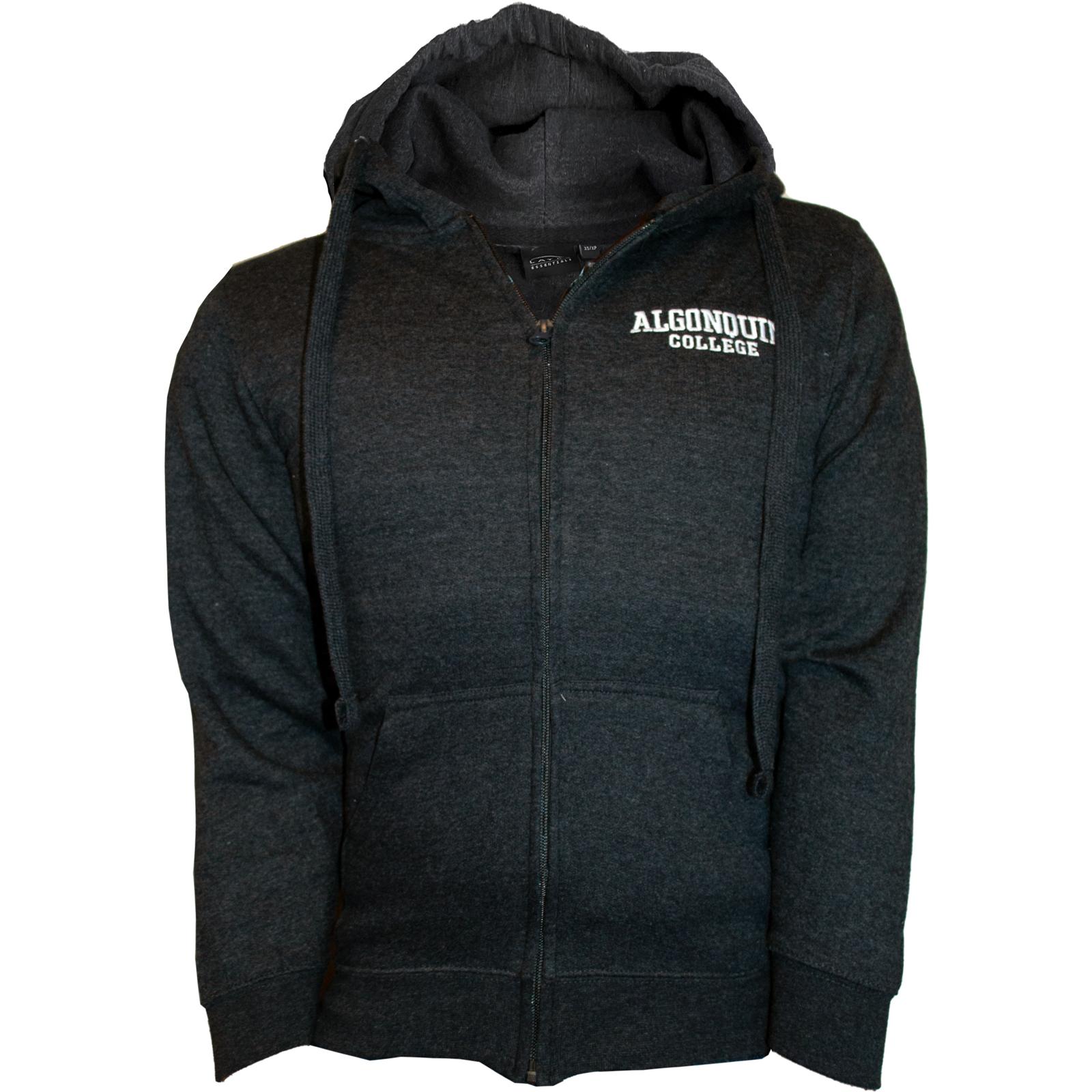 Essentials Full-Zip Hoodie - Charcoal