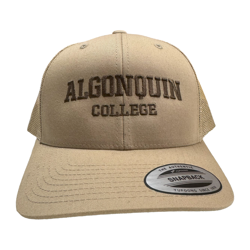 Retro Trucker Cap - Snap Back - Khaki