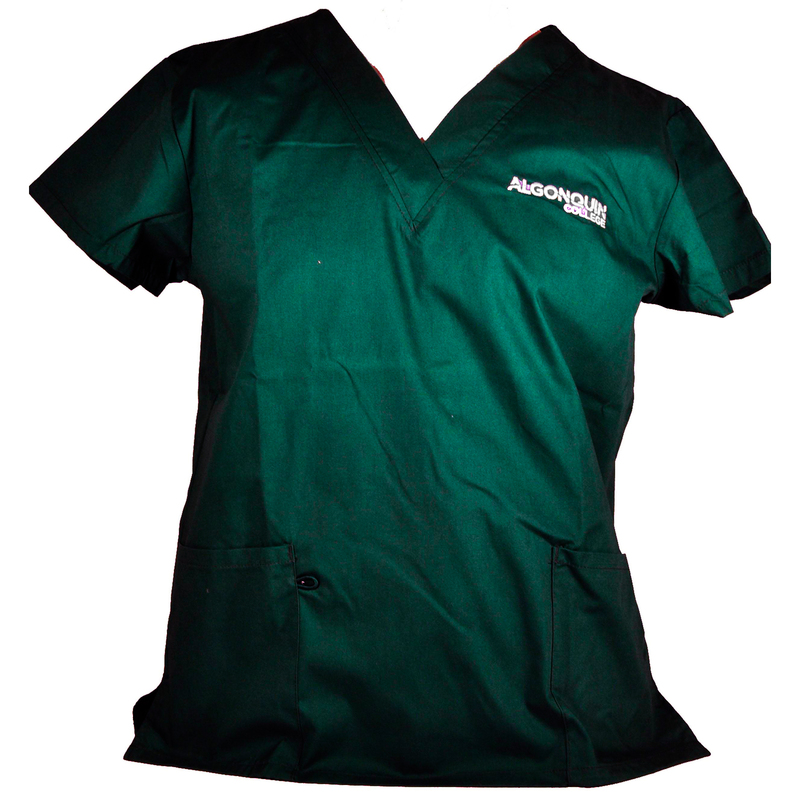Vet Tech Hunter Green Top