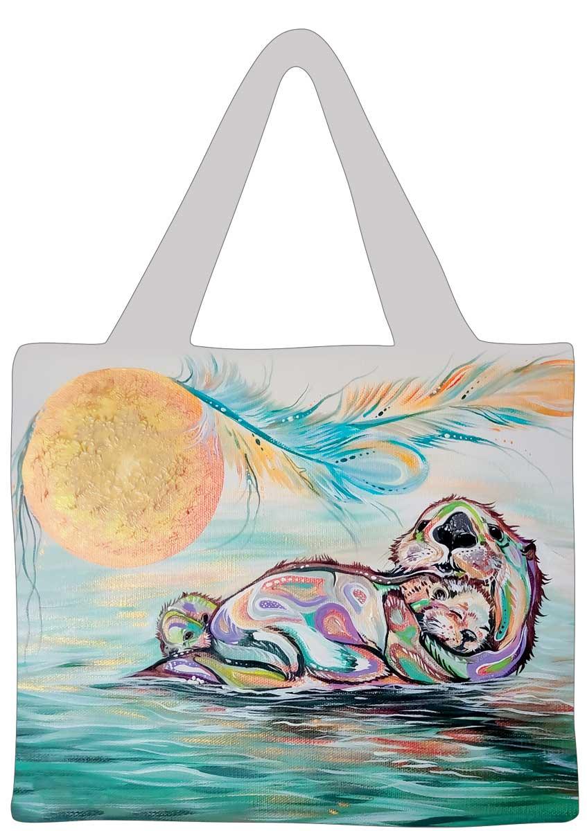 SHOPPING BAG: OTTER FAMIL