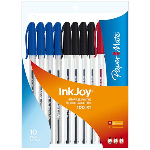 PENS: INKJOY BL BK RD 10S