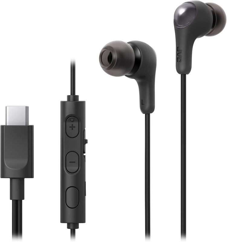 Headphones: Gumy In-Ear - USB-C  W/ Mic - Olive Black
