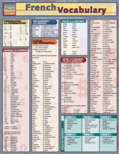 1572225335 French Vocabulary Laminated Study Guide