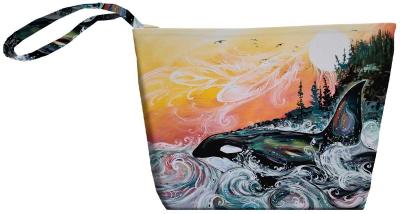 772665760284 Small Tote:Killer Whale Sunset