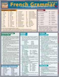 1572225289 French Grammar Laminated Study Guide