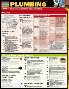 9781423208884 Plumbing Laminated Reference Guide