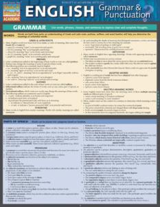 9781423218654 English: Grammar & Punctuation Laminated Study Guide