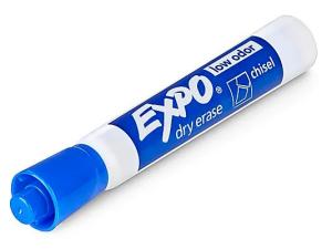 071641800038 Marker: Expo Chisel Tip Dry Erase (Blue)