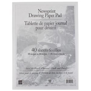 627027020400 Newsprint Drawing Pad: 18"X24" (40 Sheets)