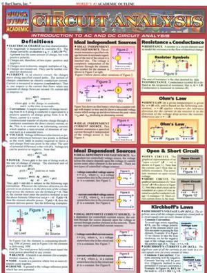 1572225211 Circuit Analysis Laminated Reference Guide