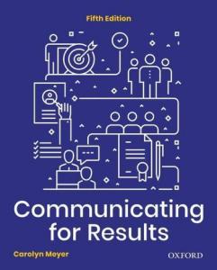 Communicating For Results: A CDN Student's Guide