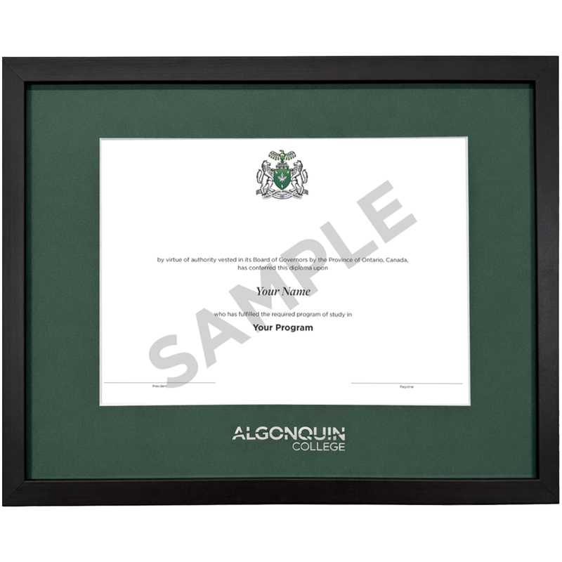 Diploma Frame Contempo (Black, Single Mat)