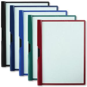 065479068005 Report Covers: Slide Lock Assorted ( Black/Red/Blue/Green )