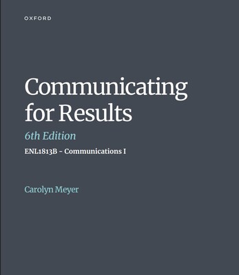Communicating For Results Vol 1 Custom Enl1813B