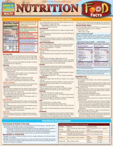 9781423225973 Nutrition: Food Facts