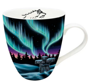 772665650318 Mug: Sky Dance-Inukshuk