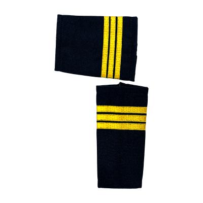 88880103484 Pilot Epaulette Pair: Three Bars