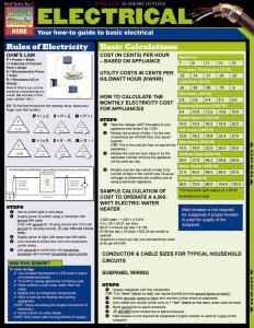 9781423208891 Electrical Laminated Reference Guide