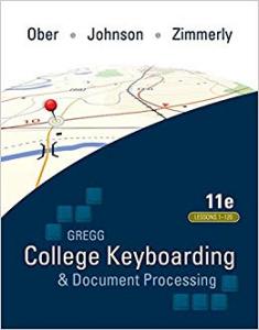 Gregg College Keyboarding & Document Processing-Word 2016