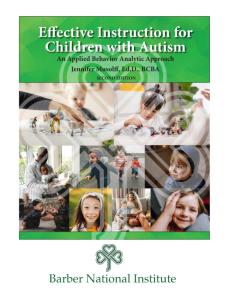 Effective Instruction For Children With Autism