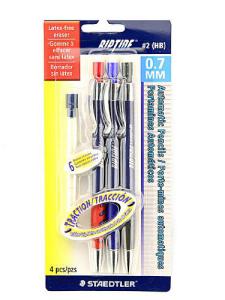 031901940645 Pencil: Riptide 0.7mm Mechanical +6 Eraser Refill (3 Pack)