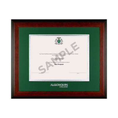 066822115070 Diploma Frame Wide Tier (Mahogany With Black Edge)