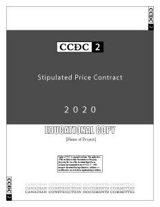 CCDC #2-Stipulated Price Contract