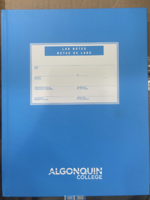 065479191017 Lab Book: Blue Hardcover (Lined Pages)