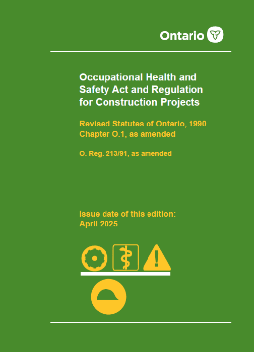 Occupational H&S Act & Regs  F/ Construction Proj. Apr 2026