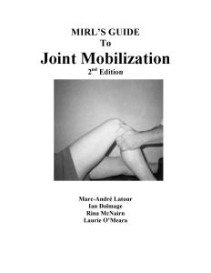 88880023469 Mirl's Guide To Joint Mobilization & Clinical Pnf Stretching