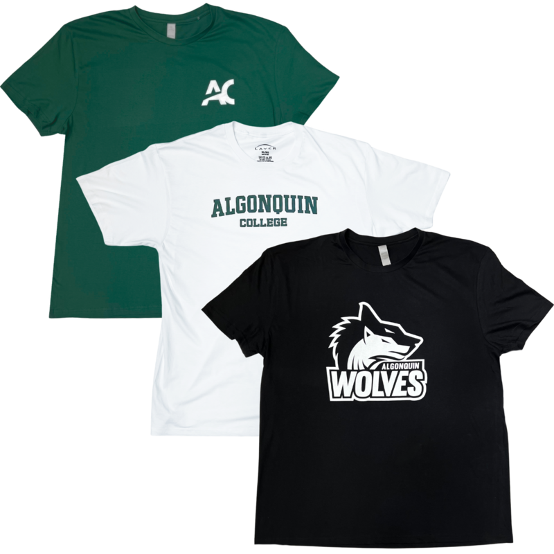 3-Pack T-Shirts - Algonquin, AC & Wolves