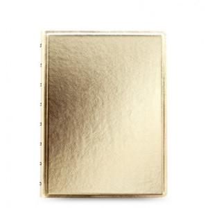 757286602182 Notebook: Filofax Saffiano, A5 (Gold)