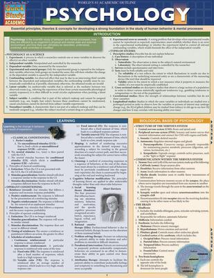 Psychology Laminated Study Guide