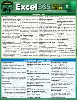 Microsoft Excel 365: Tips & Tricks 2019