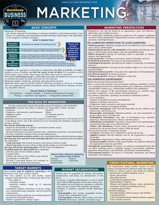 Marketing Laminated Reference Guide