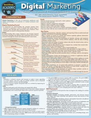 Digital Marketing Laminated Study Guide